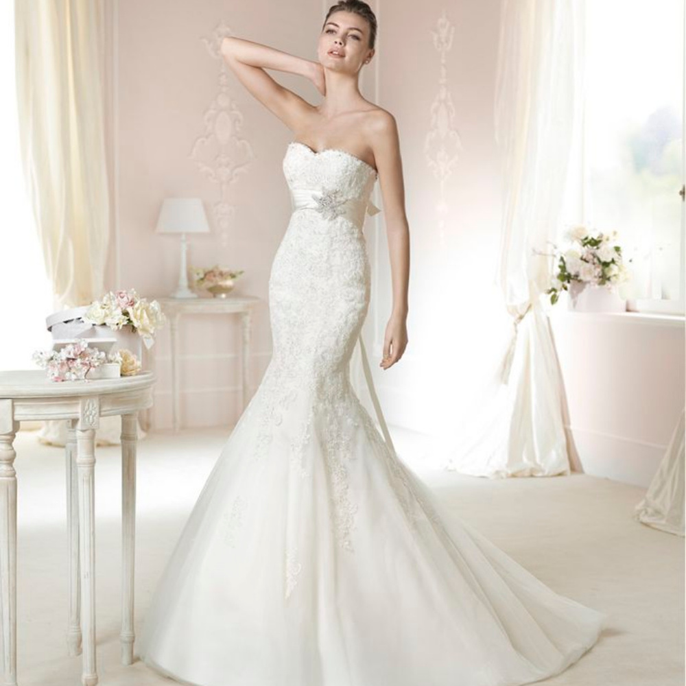 NEW White One by Pronovias Dago Wedding Dress